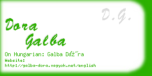 dora galba business card